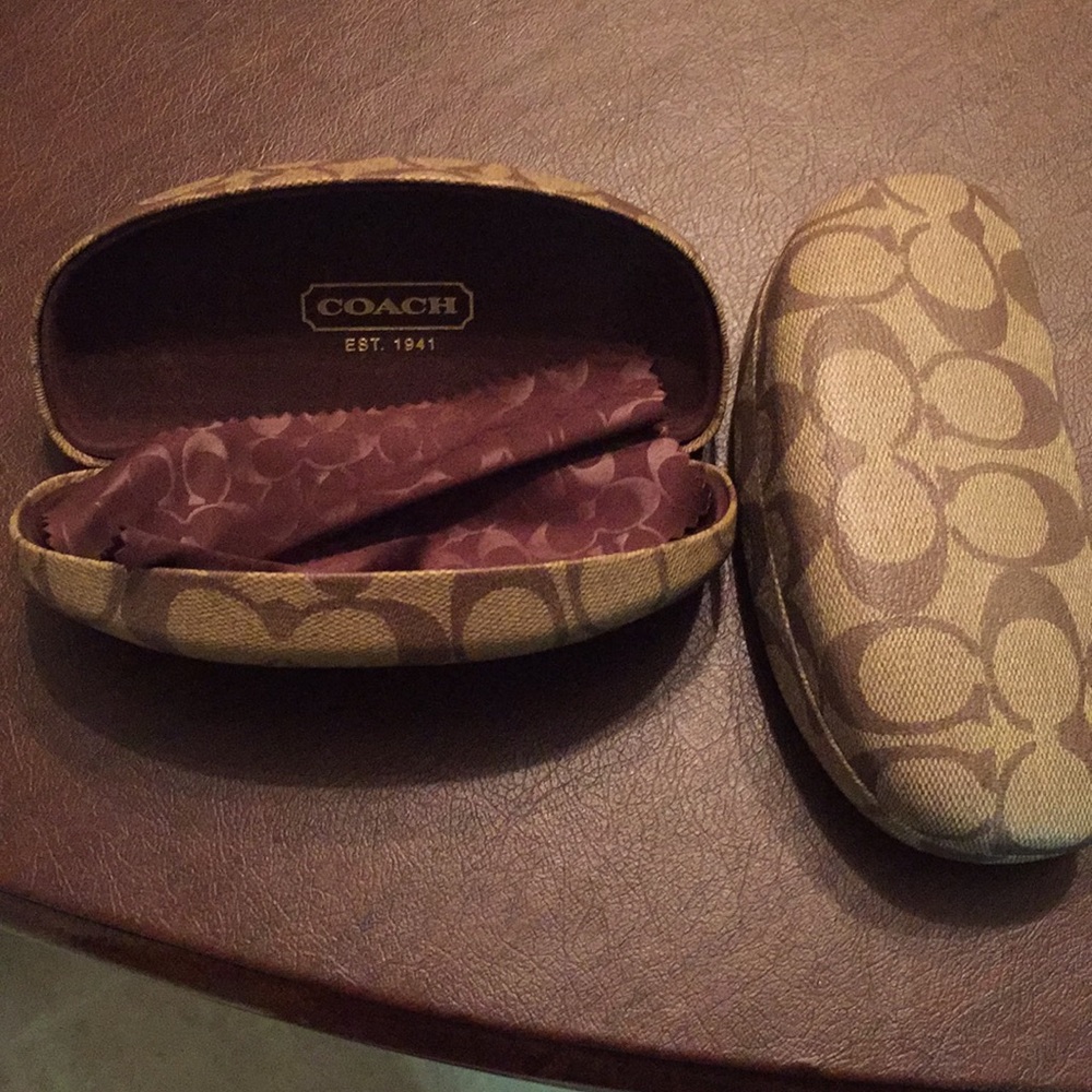 Coach eyeglass case